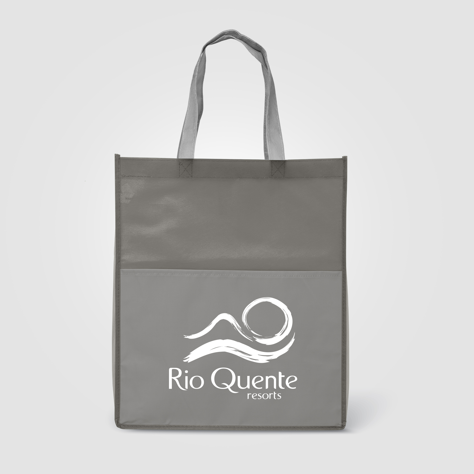 Cabas publicitaire en rPET Gris frais